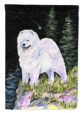 Load image into Gallery viewer, Starry Night Samoyed Garden Flag - Outdoor Decorative Yard Flag