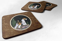 Load image into Gallery viewer, Starry Night Fox Terrier Coasters - Set of 4 Lightweight Foam, Absorbent Drink Coasters