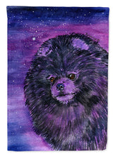 Load image into Gallery viewer, Starry Night Pomeranian Flag Canvas House Size