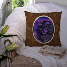 Load image into Gallery viewer, Starry Night Pomeranian Throw Pillow - 14x14 Decorative Pillow – Art for Your Home &amp; Patio