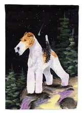 Load image into Gallery viewer, Starry Night Fox Terrier Flag Canvas House Size