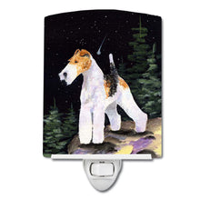 Load image into Gallery viewer, Starry Night Fox Terrier Ceramic Night Light SS8503CNL