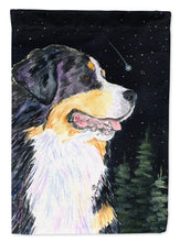 Load image into Gallery viewer, Starry Night Bernese Mountain Dog Flag Canvas House Size