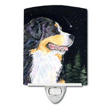 Load image into Gallery viewer, Starry Night Bernese Mountain Dog Ceramic Night Light SS8512CNL