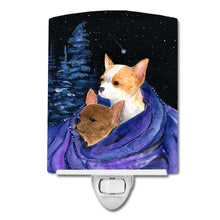 Load image into Gallery viewer, Starry Night Chihuahua Ceramic Night Light SS8513CNL