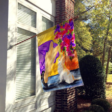 Load image into Gallery viewer, Lady with her Chihuahua Flag Canvas House Size