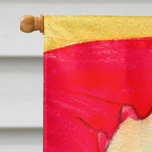 Load image into Gallery viewer, Lady with her Yorkie Flag Canvas House Size