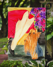 Load image into Gallery viewer, Lady with her Yorkie Garden Flag - Outdoor Decorative Yard Flag