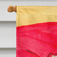 Load image into Gallery viewer, Lady with her Papillon Flag Canvas House Size