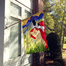 Load image into Gallery viewer, Lady with her Japanese Chin Flag Canvas House Size