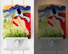 Load image into Gallery viewer, Lady with her Japanese Chin Ceramic Night Light SS8524CNL