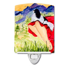 Load image into Gallery viewer, Lady with her Japanese Chin Ceramic Night Light SS8524CNL