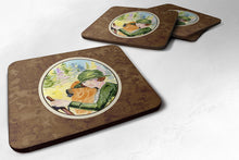Load image into Gallery viewer, Lady driving with her Chow Chow Coasters - Set of 4 Lightweight Foam, Absorbent Drink Coasters