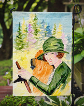 Load image into Gallery viewer, Lady driving with her Chow Chow Garden Flag - Outdoor Decorative Yard Flag