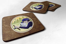 Load image into Gallery viewer, Woman driving with her Westie Coasters - Set of 4 Lightweight Foam, Absorbent Drink Coasters
