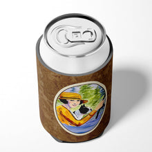 Load image into Gallery viewer, Woman driving with her Boston Terrier Can or Bottle Beverage Insulator Hugger