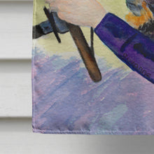 Load image into Gallery viewer, Lady driving with her Pomeranian Flag Canvas House Size