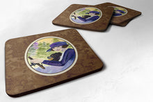 Load image into Gallery viewer, Lady driving with her Pomeranian Coasters - Set of 4 Lightweight Foam, Absorbent Drink Coasters