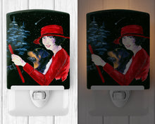 Load image into Gallery viewer, Lady driving with her Rottweiler Ceramic Night Light SS8551CNL