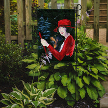 Load image into Gallery viewer, Lady driving with her Rottweiler Garden Flag - Outdoor Decorative Yard Flag