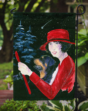 Load image into Gallery viewer, Lady driving with her Rottweiler Garden Flag - Outdoor Decorative Yard Flag