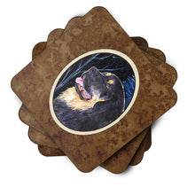 Load image into Gallery viewer, Starry Night Tibetan Mastiff Coasters - Set of 4 Lightweight Foam, Absorbent Drink Coasters