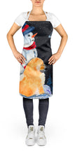 Load image into Gallery viewer, Snowman with Chow Chow Apron – Artist-Designed Kitchen, BBQ &amp; Craft Apron