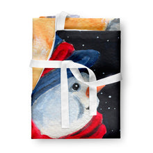 Load image into Gallery viewer, Snowman with Chow Chow Apron – Artist-Designed Kitchen, BBQ &amp; Craft Apron