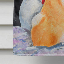 Load image into Gallery viewer, Snowman with Chow Chow Flag Canvas House Size