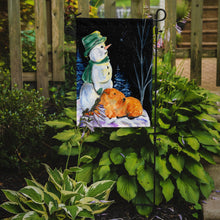 Load image into Gallery viewer, Snowman with Lakeland Terrier Garden Flag - Outdoor Decorative Yard Flag