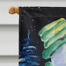Load image into Gallery viewer, Snowman with Keeshond Flag Canvas House Size