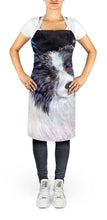 Load image into Gallery viewer, Starry Night Border Collie Apron – Artist-Designed Kitchen, BBQ &amp; Craft Apron