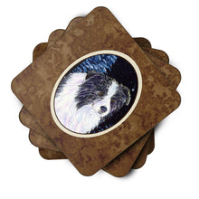 Load image into Gallery viewer, Starry Night Border Collie Coasters - Set of 4 Lightweight Foam, Absorbent Drink Coasters