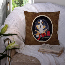Load image into Gallery viewer, Bernese Mountain Dog Throw Pillow - 14x14 Decorative Pillow – Art for Your Home &amp; Patio