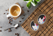 Load image into Gallery viewer, Samoyed Coasters - Set of 4 Lightweight Foam, Absorbent Drink Coasters