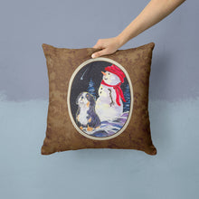 Load image into Gallery viewer, Bernese Mountain Dog Throw Pillow - 14x14 Decorative Pillow – Art for Your Home &amp; Patio
