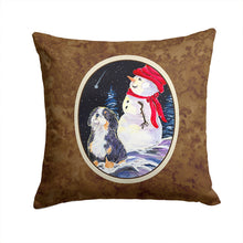 Load image into Gallery viewer, Bernese Mountain Dog Throw Pillow - 14x14 Decorative Pillow – Art for Your Home &amp; Patio