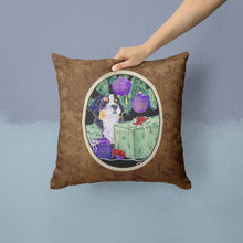 Load image into Gallery viewer, Bernese Mountain Dog Throw Pillow - 14x14 Decorative Pillow – Art for Your Home &amp; Patio
