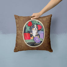 Load image into Gallery viewer, Bernese Mountain Dog Throw Pillow - 14x14 Decorative Pillow – Art for Your Home &amp; Patio
