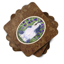 Load image into Gallery viewer, Bearded Collie Coasters - Set of 4 Lightweight Foam, Absorbent Drink Coasters