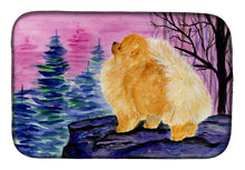 Load image into Gallery viewer, Pomeranian Dish Drying Mat – Absorbent, Artistic Kitchen Essentials SS8606DDM