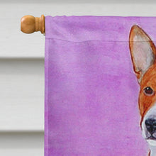 Load image into Gallery viewer, Basenji Flag Canvas House Size