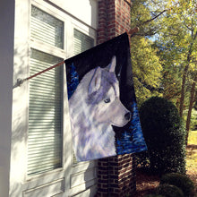 Load image into Gallery viewer, Siberian Husky Flag Canvas House Size