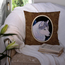 Load image into Gallery viewer, Siberian Husky Throw Pillow - 14x14 Decorative Pillow – Art for Your Home &amp; Patio