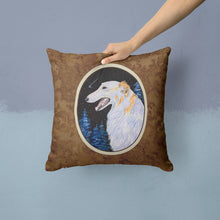 Load image into Gallery viewer, Borzoi Throw Pillow - 14x14 Decorative Pillow – Art for Your Home &amp; Patio