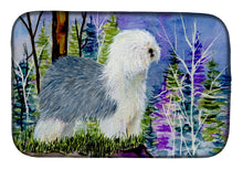 Load image into Gallery viewer, Old English Sheepdog Dish Drying Mat – Absorbent, Artistic Kitchen Essentials SS8641DDM