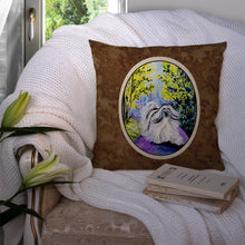 Load image into Gallery viewer, Tibetan Terrier Throw Pillow - 14x14 Decorative Pillow – Art for Your Home &amp; Patio