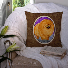 Load image into Gallery viewer, Pomeranian Throw Pillow - 14x14 Decorative Pillow – Art for Your Home &amp; Patio