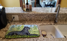 Load image into Gallery viewer, Cane Corso Dish Drying Mat – Absorbent, Artistic Kitchen Essentials SS8682DDM