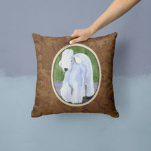 Load image into Gallery viewer, Bedlington Terrier Throw Pillow - 14x14 Decorative Pillow – Art for Your Home &amp; Patio